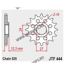 JT - Pinion (fata) JTF444, 17 dinti - GSX-R1000 2017- 103-567-17 / 726.444.17 JT Sprockets JT Sprockets Pinion 84,00 lei 84,0...