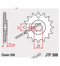 JT - Pinion (fata) JTF508, 16 dinti - KH400/500 2-Takt 104-623-16 / 726.508-16 JT Sprockets JT Sprockets Pinion 73,00 lei 73,...