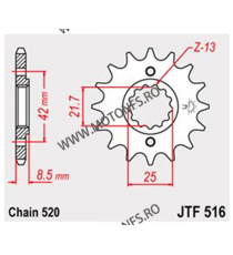 JT - Pinion (fata) JTF516, 14 dinti - EL250 1991- 104-464-14 / 726.46.90 JT Sprockets JT Sprockets Pinion 72,00 lei 72,00 lei...