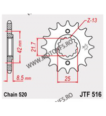 JT - Pinion (fata) JTF516, 16 dinti - GS500E 1994-/GS500F 2004- 104-464-16 JT Sprockets JT Sprockets Pinion 66,00 lei 66,00 l...