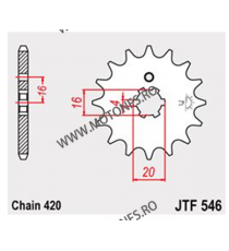 JT - Pinion (fata) JTF546, 13 dinti - KX60/65/85 RM60/65 2003- 105-226-13 / 726.35.44 JT Sprockets JT Sprockets Pinion 21,00 ...