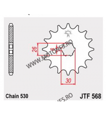 JT - Pinion (fata) JTF568, 17 dinti - XS650/650SE 102-627-17 / 726.23.55 JT Sprockets JT Sprockets Pinion 64,00 lei 64,00 lei...