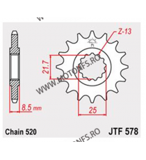 JT - Pinion (fata) JTF578, 15 dinti - XTZ750 Super Tener Sonderzz. 102-462-15 / 726.45.34 JT Sprockets JT Sprockets Pinion 67...