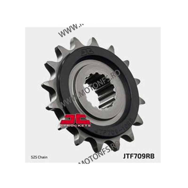 JT - Pinion (fata) JTF709RB (garnitura cauciuc), 16 dinti - Apr SL750 Shiver / Dorsoduro 105-519-16-2 / 726.709.16 JT Sprocke...