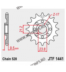 JT - Pinion MX (fata) JTF1441SC, 13 dinti - RMZ450 2005-2012 100-405-13 / 726.08.96 JT Sprockets JT Sprockets Pinion 80,00 le...