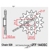 JT - Pinion MX (fata) JTF1443SC, 13 dinti - RMZ450 2013- 100-412-13 / 726.1443-13 JT Sprockets JT Sprockets Pinion 82,00 lei ...