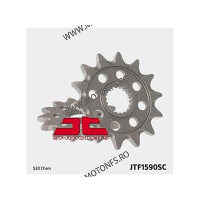 JT - Pinion MX (fata) JTF1590SC, 14 dinti - YZ125 2005-/YZ250F 2001-/WR250 100-403-14 / 726.1590-14SC JT Sprockets JT Sprocke...