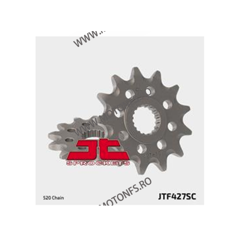 JT - Pinion MX (fata) JTF427SC, 12 dinti - RM125 / RM-Z 250 2007-2009 100-414-12 / 726.48.07 JT Sprockets JT Sprockets Pinion...