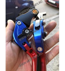 SET MANETE FRANA / AMBREIAJ - PRELUNGITE RABATABILE , pentru 3 sau 4 degete Yamaha Honda Suzuki Dugati KTM BMW MG3DV MG3DV  M...