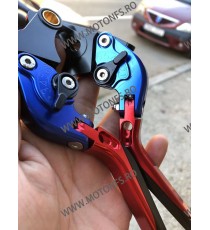 SET MANETE FRANA / AMBREIAJ - PRELUNGITE RABATABILE , pentru 3 sau 4 degete Yamaha Honda Suzuki Dugati KTM BMW MG3DV MG3DV  M...