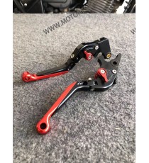 SET MANETE FRANA / AMBREIAJ - PRELUNGITE RABATABILE , pentru 3 sau 4 degete Yamaha Honda Suzuki Dugati KTM BMW 5HFXR 5HFXR  M...