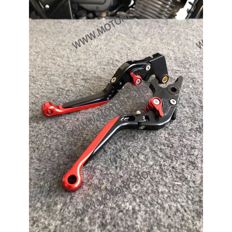 SET MANETE FRANA / AMBREIAJ - PRELUNGITE RABATABILE , pentru 3 sau 4 degete Yamaha Honda Suzuki Dugati KTM BMW 5HFXR 5HFXR  M...