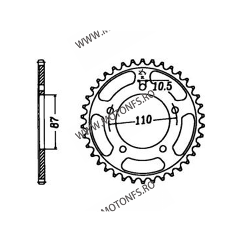 ESJOT - Foaie (spate) 50-27001, 46 dinti - GSX 1100R 113-751-46  ESJOT Foi spate 141,00 lei 141,00 lei 118,49 lei 118,49 lei