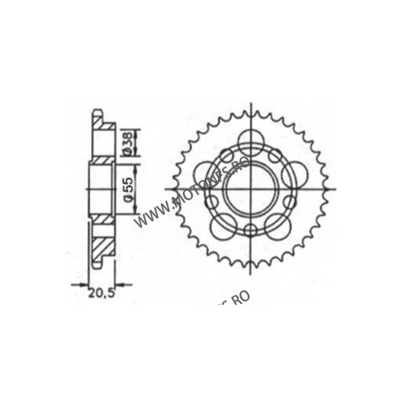 ESJOT - Foaie (spate) 50-29020, 36 dinti - Ducati Einarmschwinge 115-504-36  ESJOT Foi spate 340,00 lei 340,00 lei 285,71 lei...