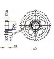 ESJOT - Foaie (spate) 50-29036, 43 dinti - Ducati MonsterS4R/Multistrad 115-505-43  ESJOT Foi spate 296,00 lei 296,00 lei 248...