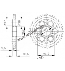 ESJOT - Foaie (spate) 50-29048, 41 dinti - Ducati Panigale 1199R 115-508-41 ESJOT PINIOANE ESJOT Foi spate 359,00 lei 359,00 ...