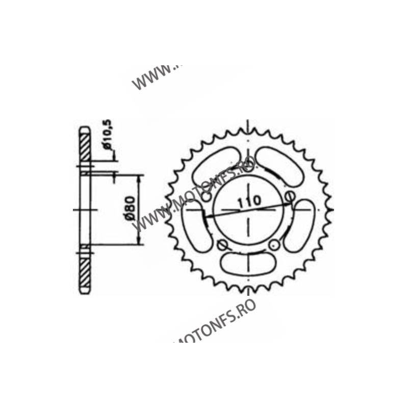 ESJOT - Foaie (spate) 50-32008, 36 dinti - CB400N-D Kette520 5-Loch 111-451-36  ESJOT Foi spate 98,00 lei 98,00 lei 82,35 lei...