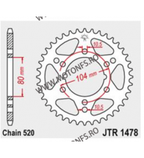 ESJOT - Foaie (spate) 50-32009, 46 dinti - Versys650/ER6f/ER6n 2006- 114-463-46  ESJOT Foi spate 112,00 lei 112,00 lei 94,12 ...