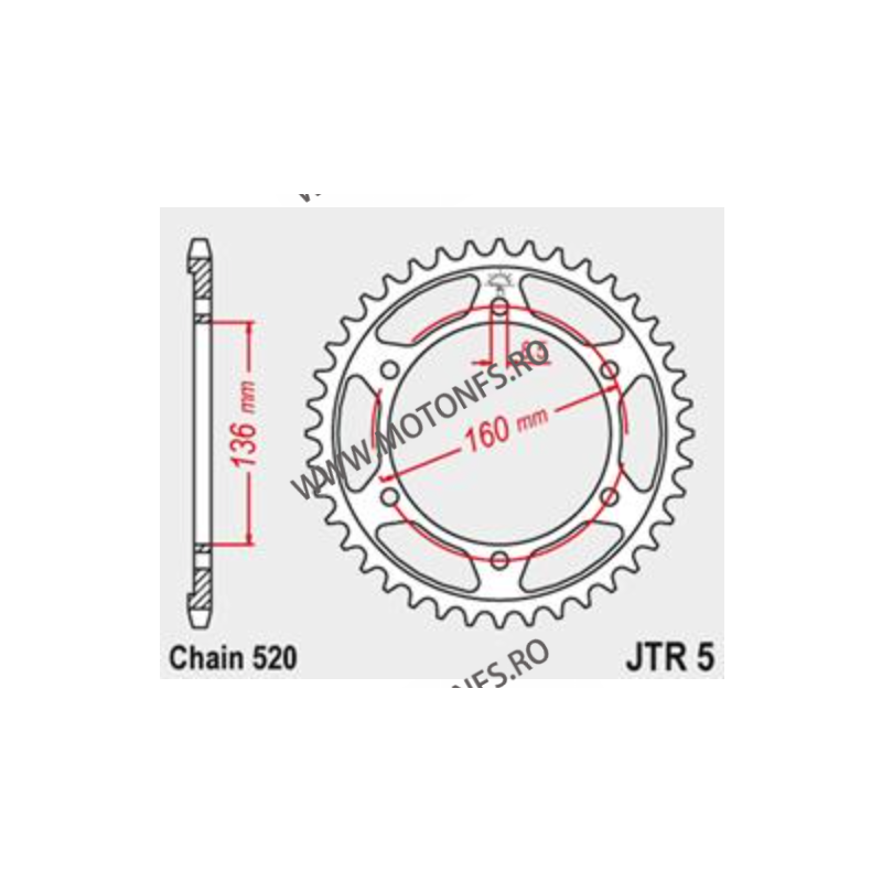 ESJOT - Foaie (spate) 50-32050, 47 dinti - BMW F650 / Pegaso 650 115-463-47  ESJOT Foi spate 122,00 lei 122,00 lei 102,52 lei...