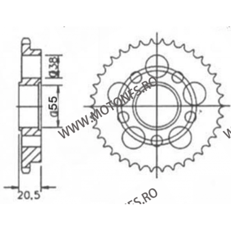 ESJOT - Foaie (spate) 50-32075, 42 dinti - Ducati Einarmschwinge 115-404-42  ESJOT Foi spate 379,00 lei 379,00 lei 318,49 lei...