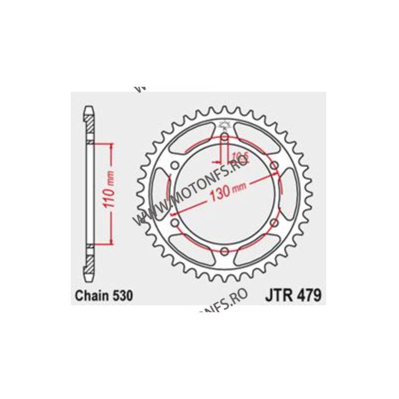 ESJOT - Foaie (spate) 50-35013, 46 dinti - YZF-R1/Fazer1000 Sonderzz. 115-667-46 j ESJOT PINIOANE ESJOT Foi spate 131,00 lei ...