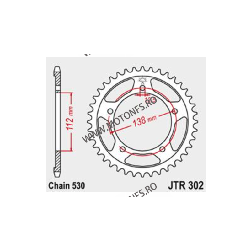 ESJOT - Foaie (spate) 50-35044, 43 dinti - CBR600F/900RR/CB900F/1100SF 111-654-43  ESJOT Foi spate 127,00 lei 127,00 lei 106,...