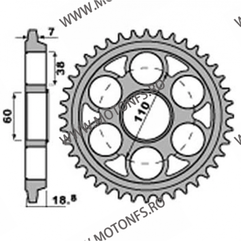 ESJOT - Foaie (spate) 50-35059, 40 dinti - Ducati Multistrada 1200 115-607-40  ESJOT Foi spate 306,00 lei 306,00 lei 257,14 l...