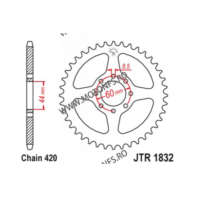 ESJOT - Foaie (spate) 50032, 52 dinti - DT50 1997-2002 112-281-52  ESJOT Foi spate 68,00 lei 68,00 lei 57,14 lei 57,14 lei