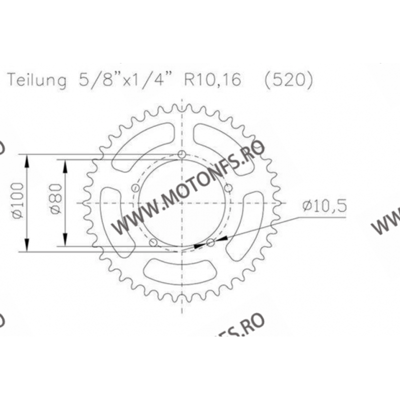 ESJOT - Foaie (spate) Aluminiu 51-32124, 44 dinti - BMW S1000RR Racing Felge 110-458-44  ESJOT Foi spate 156,00 lei 156,00 le...