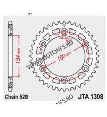 JT - Foaie (spate) Aluminiu JTA1308, 41 dinti - CBR600RR 2003- CBR1000RR 2006-2016 CBR900RR 2000-2003 110-461-42  JT Foi Spat...