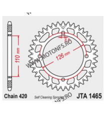 JT - Foaie (spate) Aluminiu JTA1465, 46 dinti - KX65/RM60 110-244-46  JT Foi Spate 136,00 lei 136,00 lei 114,29 lei 114,29 lei