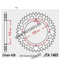 JT - Foaie (spate) Aluminiu JTA1465, 47 dinti - KX65/RM60 110-244-47  JT Foi Spate 136,00 lei 136,00 lei 114,29 lei 114,29 lei