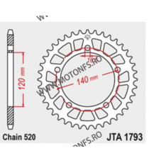 JT - Foaie (spate) Aluminiu JTA1793, 42 dinti - GSXR750/ GSXR1000 2001- 110-452-42 / 728.1793-42BLK  JT Foi Spate 136,00 lei ...