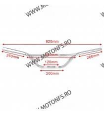 25MM Lungimea 82CM Ghidon Otel Negru Universal moto Cafe Racer Chopper Dragstyle Dragbar D1NKP D1NKP  Ghidon 179,00 lei 179,0...