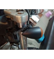 52mm-60mm Set 2Buc Suport Prindere Furca Semnalizare Motocicleta ATV Scuter Negru Aluminiu 0TX7C 0TX7C  Suporti Semnalizare 5...