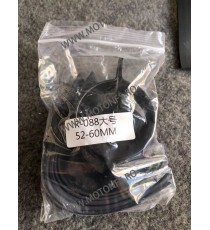 52mm-60mm Set 2Buc Suport Prindere Furca Semnalizare Motocicleta ATV Scuter Negru Aluminiu 0TX7C 0TX7C  Suporti Semnalizare 5...