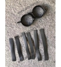 52mm-60mm Set 2Buc Suport Prindere Furca Semnalizare Motocicleta ATV Scuter Negru Aluminiu 0TX7C 0TX7C  Suporti Semnalizare 5...