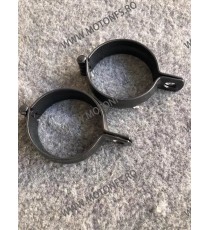 52mm-60mm Set 2Buc Suport Prindere Furca Semnalizare Motocicleta ATV Scuter Negru Aluminiu 0TX7C 0TX7C  Suporti Semnalizare 5...