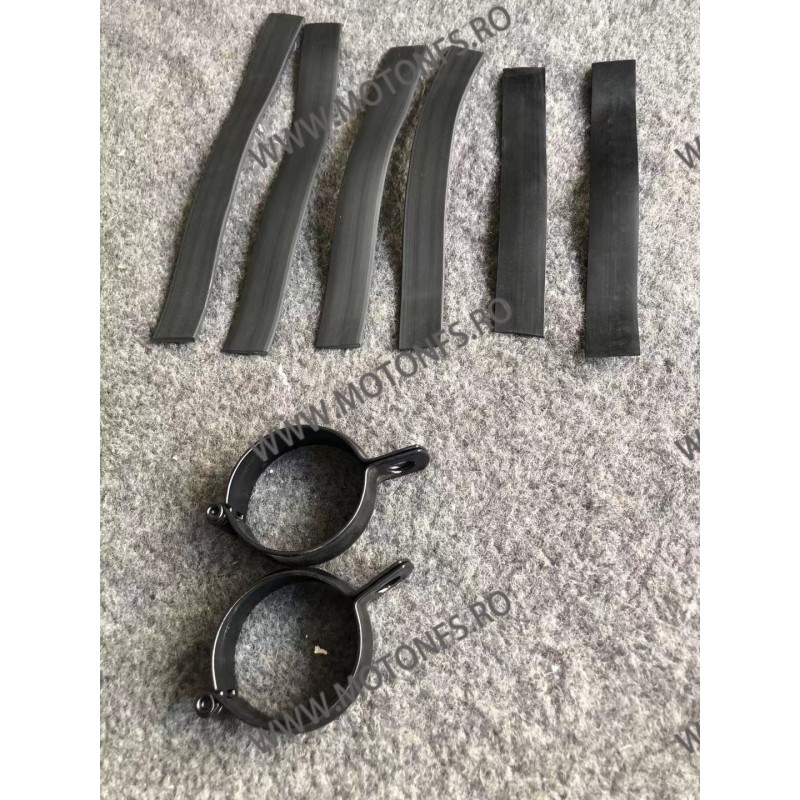 42mm - 51mm Set 2 Buc Suport Prindere Furca Semnalizare Motocicleta ATV Scuter Negru Aluminiu YN576 YN576  Suporti Semnalizar...