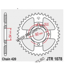 JT - Foaie (spate) JTR1078, 47 dinti - TZR50 1989-2007 112-248-47 / 727.1078-47  JT Foi Spate 93,00 lei 93,00 lei 78,15 lei 7...