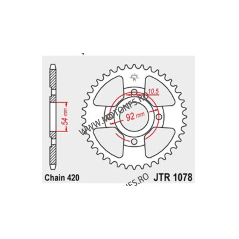 JT - Foaie (spate) JTR1078, 47 dinti - TZR50 1989-2007 112-248-47 / 727.1078-47  JT Foi Spate 93,00 lei 93,00 lei 78,15 lei 7...