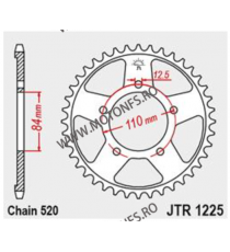 JT - Foaie (spate) JTR1225, 40 dinti - CMX 300/500 Rebel 2017-2020 111-450-40 / 727.1225-40  JT Foi Spate 108,00 lei 108,00 l...