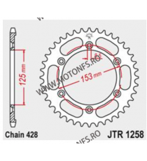 JT - Foaie (spate) JTR1258, 54 dinti - XR125L 2003-	2008 111-365-54 / 727.10.18  JT Foi Spate 158,00 lei 158,00 lei 132,77 le...