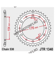 JT - Foaie (spate) JTR1340, 43 dinti - VFR750 F VFR800 /CBS-ABS (VTEC) 111-673-43 / 727.09.78  JT Foi Spate 175,00 lei 175,00...