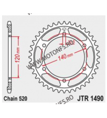 JT - Foaie (spate) JTR1490, 37 dinti - EJ W800	2011 - 2017 115-465-37 / 727.1490-37  JT Foi Spate 122,00 lei 122,00 lei 102,5...