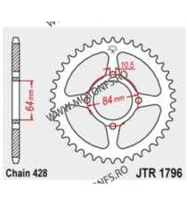 JT - Foaie (spate) JTR1796, 49 dinti - RV125 VanVan 2007 - 2017 113-345-49 / 727.27.27  JT Foi Spate 97,00 lei 97,00 lei 81,5...