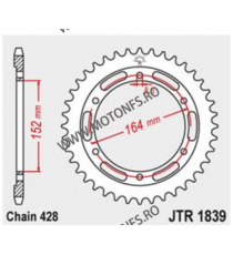 JT - Foaie (spate) JTR1839, 56 dinti -YAMAHA	400	SR400	2014 - 2016 112-371-56 / 727.1839.56  JT Foi Spate 162,00 lei 162,00 l...