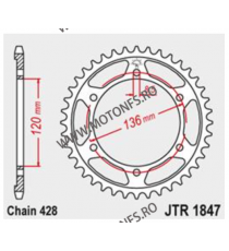 JT - Foaie (spate) JTR1847, 57 dinti -Yamaha TDR125	1993 - 1996 TDR125	1997 - 2001 FZR400 RR, Exup	1990 - 1994 112-372-57 / 7...