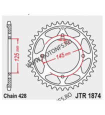 JT - Foaie (spate) JTR1874, 59 dinti - YAMAHA	125	XVS125 Drag Star	2000 - 2004 112-346-59 / 727.66.52  JT Foi Spate 167,00 le...