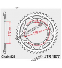 JT - Foaie (spate) JTR1877, 41 dinti - YZF1000 R1 / R1M	2015 - 2021 112-552-41 / 727.1877.41  JT Foi Spate 167,00 lei 167,00 ...